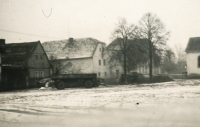Šimon´s farm in Veselá, beginning of 1950s