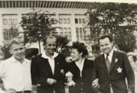 Her father with Emil Zatopek
