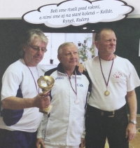 Winner of fencing veterans, czech colleagues.

