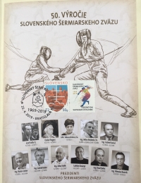 50th anniversary - presidents of the Slovak Fencing Association.
