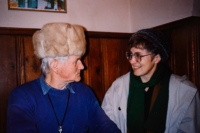 Olga with Bohumil Hrabal