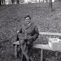 Jan Tichý as a soldier during mandatory military sevice / 1972