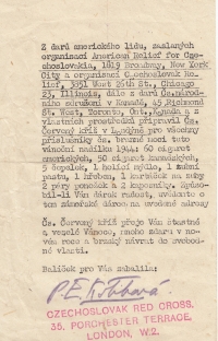 Balíčky pro spojenecké vojáky u Dunkerque obsahovaly tyto papírky, cca 10x15 cm