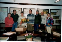 The local authority, Eliška as a mayor with representatives, The Zahrádky Municipal House Hall, April 5th, 2004 