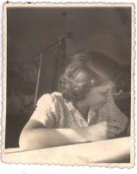 At work in the Stavoprojekt company. 1952