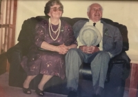 Jiřina Hajná with her husband Boris, 1990s