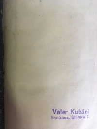 Valér Kubáni's bible