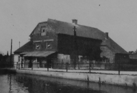 Period photograph of the family mill in Doubravice 