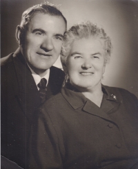 Evžen Švihlík's parents in Karlovy Vary, 1961.
