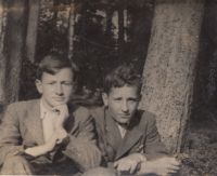 Josef Mach with his brother 