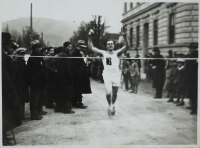 Oldřich Kothbauer ran at the top level as a member of Sokol