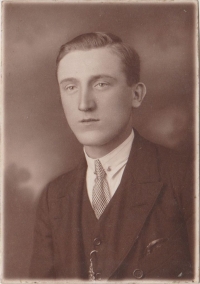 Jaroslav's grandfather František Janota, who was a forced laborer in Magdeburg during the war.  