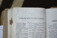 Notes in the Bible that Oldřich Kothbauer had with him in prison 