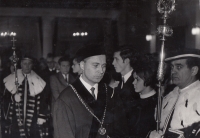 The first matriculation ceremony in Hradec Králové. 1970