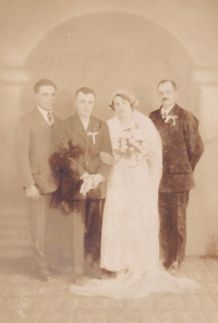 Wedding photograph from the witness’s parents Anežka and Dominik Tálský