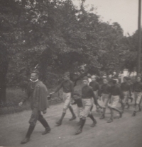 Sokol Organisation movement members in Valteřice 