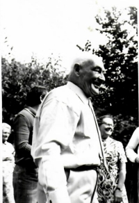 Václav Kouklík, oslava 80. narozenin, Šlapanov 1974