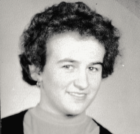 1958 ID photo of his future wife Marie 