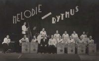 František Uhlíř orchestra, Karel Štancl the second one from the left sitting 