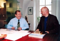 Václav Vašák with Václav Havel