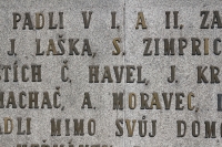 Monument to Karel Havlíček Borovský in Havel. Brod and among the fallen names is Čeněk Havel