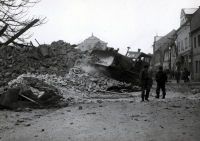 The demolition of the Church of the Fourteen Holy Helpers in Nýrsko, 26 January 1973