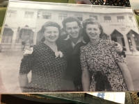 Mikuláš and two his sisters in Palestine, today's Israel.