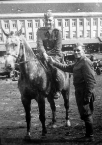 Jaroslav Moravec's father, Josef, at the end of the World War II