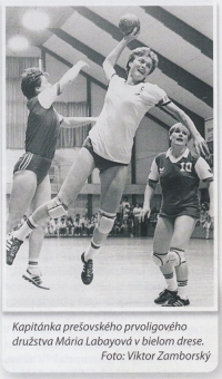 Handball player Mária Labayová.


