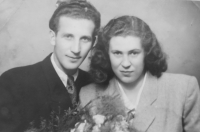 Olga and Jaroslav Kurfürst, a wedding photo 
