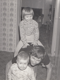 Jiří Matoušek with his brother's children, the late 1970s - the early 1980s

