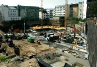Construction of the Forum Shopping Center in Liberec, before 2010