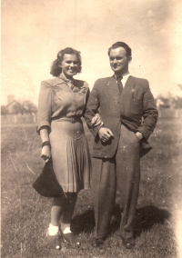 Jaroslava Řeháková se svým mužem
