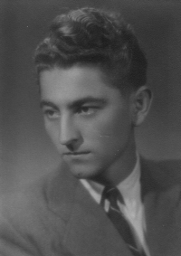 Jiří Boháč as a student at the Grammar school in Chotěboř, 1947/1948
