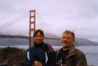 Anna Röschová with her husband Ludvik Rösch in the USA in August 1997
