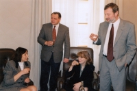 Anna Röschová with Hana Marvanová, Jan Kasal and Jiří Novák - five years since co-optation