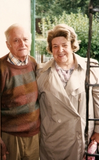 Václav Vašák's parents at their home in Řevnice. Circa 1998