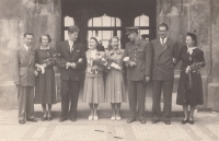 Group wedding of her siblings, second half of the 1940s