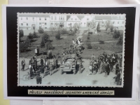 Američané přijeli do Mirovic; 9. května 1945