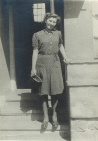 Eva's mother during the war in Tišnov, 1943