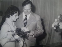 His second wedding, 1977