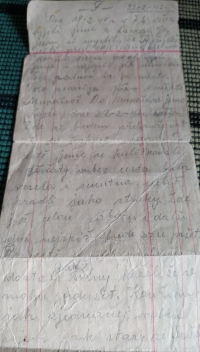 Eda Štěpánek's letter to Františka from his trip to Czechoslovakia (2)