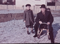 Václav Bedřich s tatínkem v roce 1942