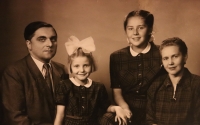 Procházka family photograph before the arrest of her father, 1945-1948