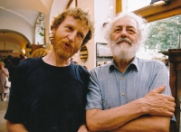 Michal Jůza and Mr. Zadrobílek, an alchemist. 2004