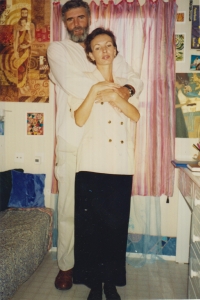 Jiří Prokop with his wife Miriam in Israel, photo taken in 1994 or 1995