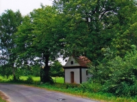 A chapel in Krtin (village of Skapce) where Jaroslav Moravec was ringing the bell 