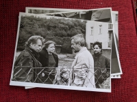 From left: Václav Havel, Hana Marvanová and Jan Foll in 1990