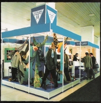 Textilana booth at the Styl Brno Trade Fair, the 1980s 
