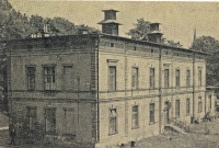 Trauma unit building in Liberec, vintage photograph, undated.